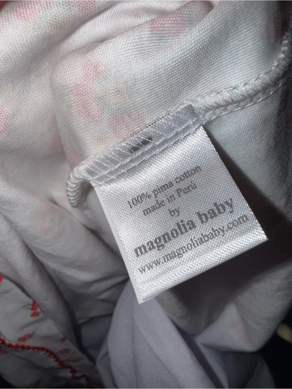 Magnolia Baby NWT Classic White & Red Floral Smocked Dress